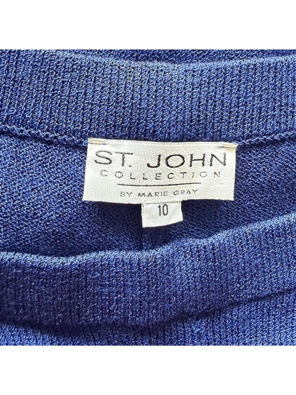 St. John Pants Only Size 10 Marie Gray Collection Royal Blue Sant - Picture 8 of 12